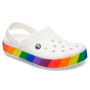 Crocs Crocband Rainbow Block Clog White